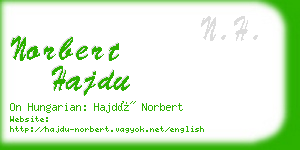 norbert hajdu business card